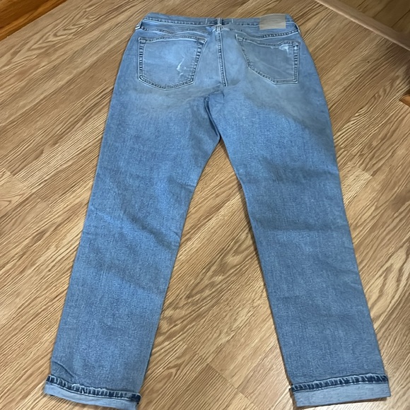 Abercrombie Athletic Skinny Stretch Jeans size 33/32 distressed with holes - Picture 5 of 11
